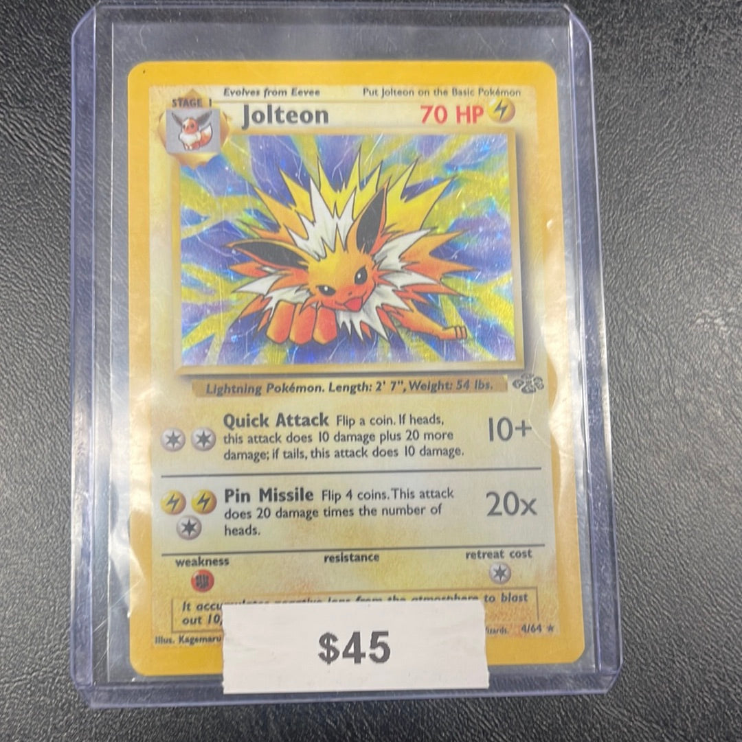Pokmon Jolteon Jungle Holo 4/64 Grail Collectibles AZ Pokmon Jolteon Jungle Holo 4/64 Grail Collectibles AZ