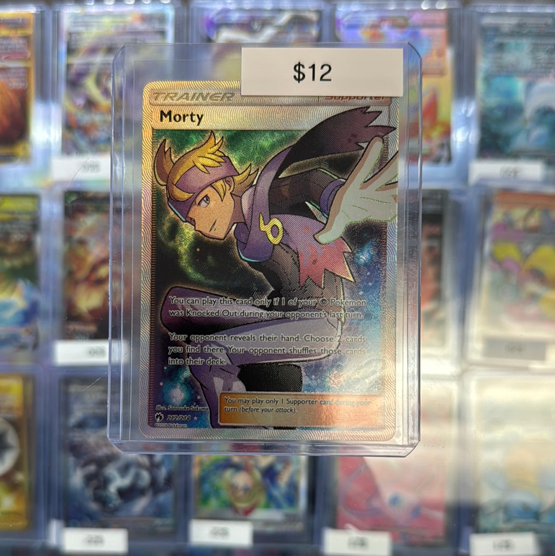 morty pokemon card Pokémon Morty Trainer 212/214 – Grail Collectibles AZ