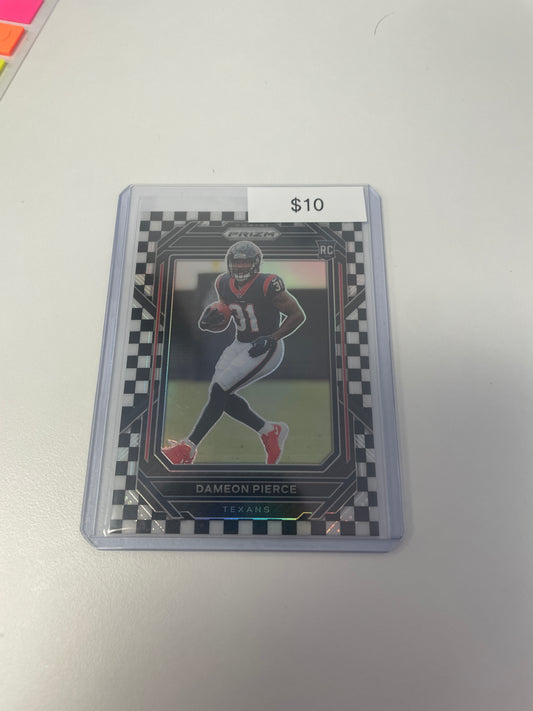Prizm Dameon Pierce Checkerboard SSP #322