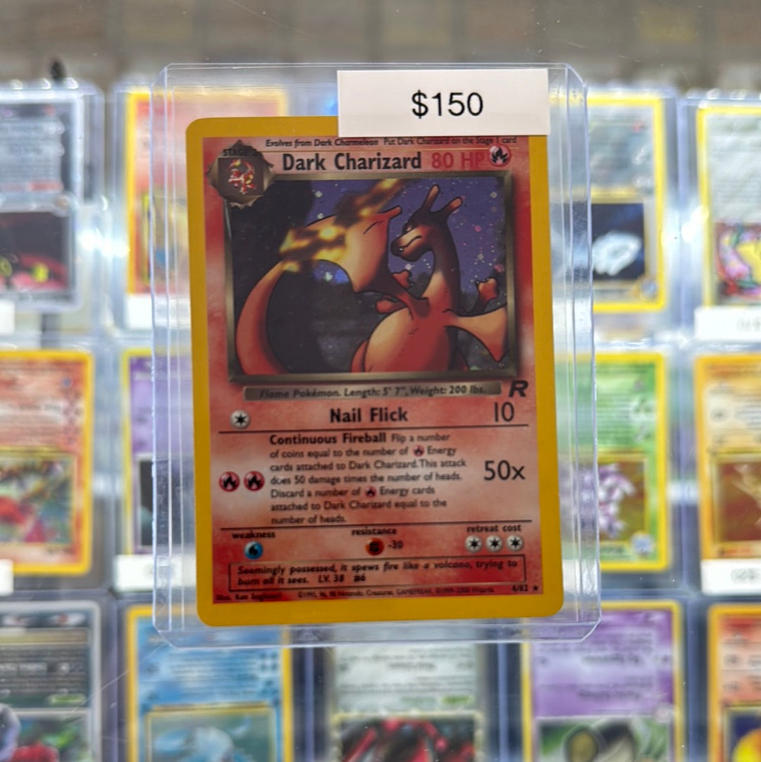 Pokmon Team Rocket Dark Charizard Holo 4/82 Grail Collectibles AZ Pokmon Team Rocket Dark Charizard Holo 4/82 Grail Collectibles AZ