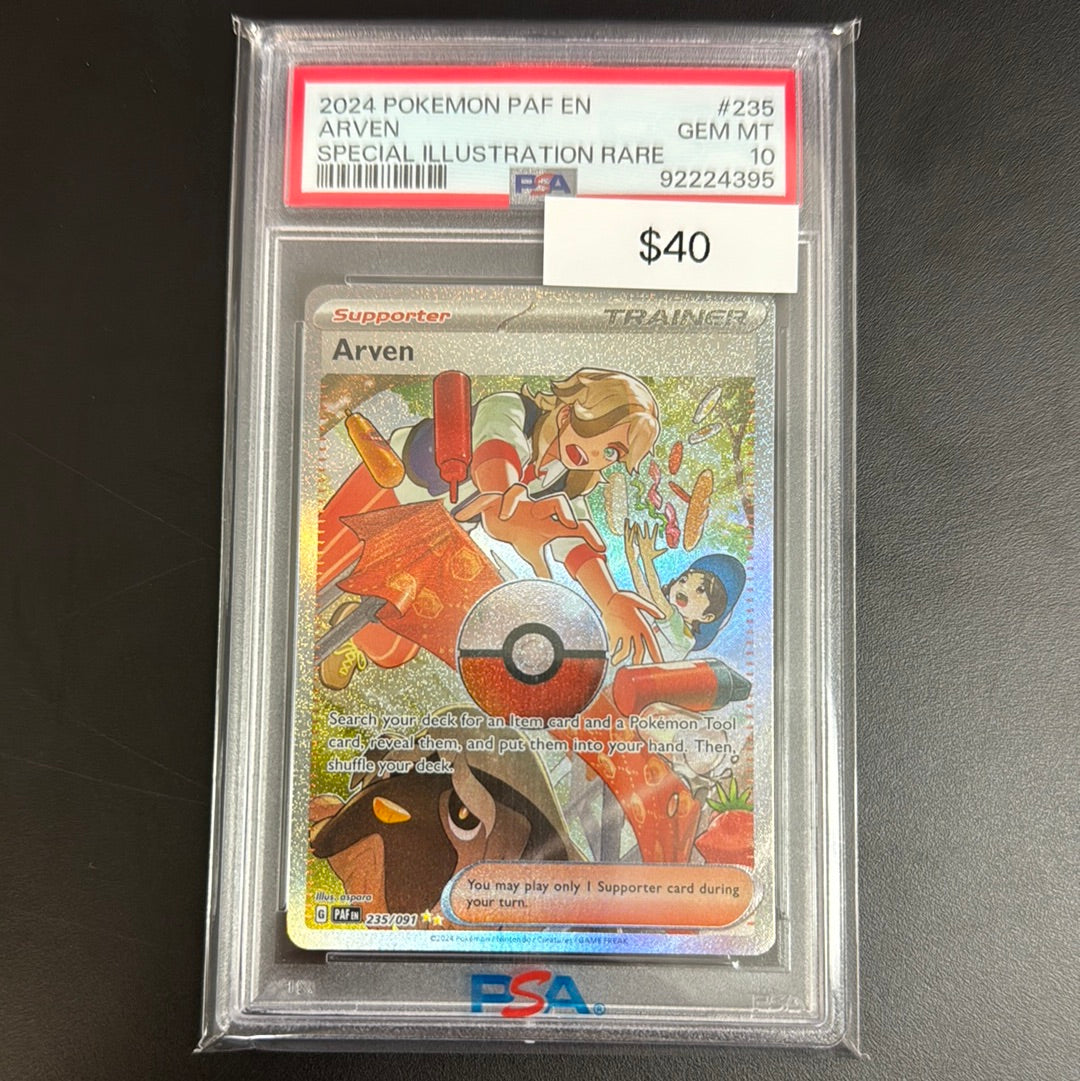 pokemon arven card Pokémon Arven 235 PSA 10 – Grail Collectibles AZ