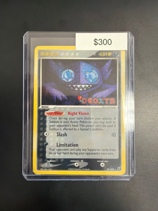Pokemon EX Deoxys Sableye Rev. Holo 23/107 Near Mint