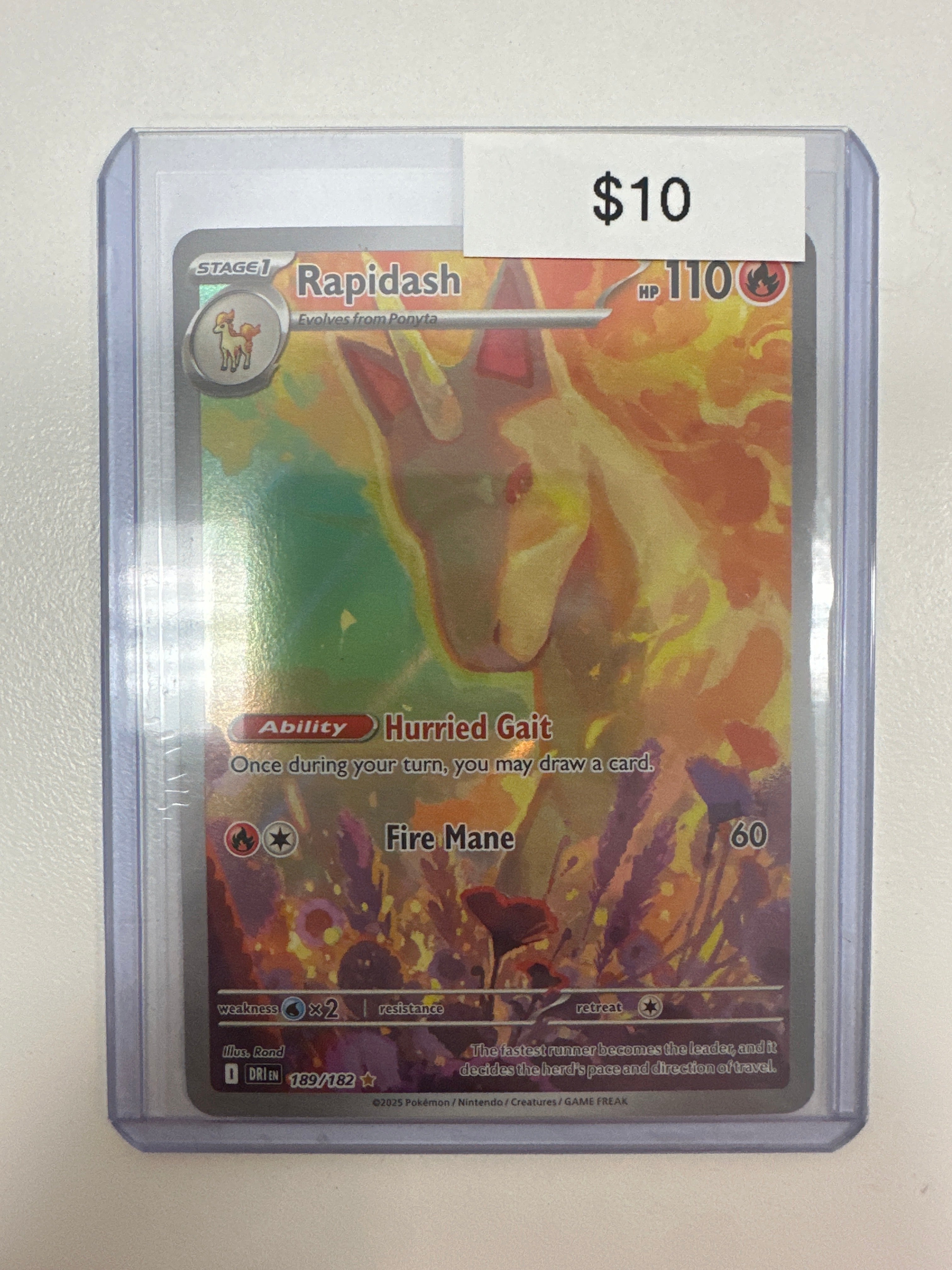 Pokemon Rapidash Destined Rivals 189/182 Grail Collectibles AZ Pokemon Rapidash Destined Rivals 189/182 Grail Collectibles AZ