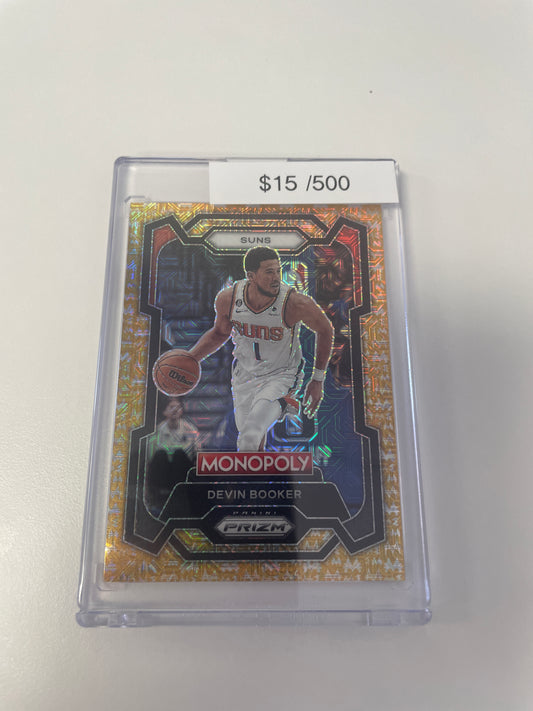 Prizm Monopoly Devin Booker Gold Mojo /500 #72