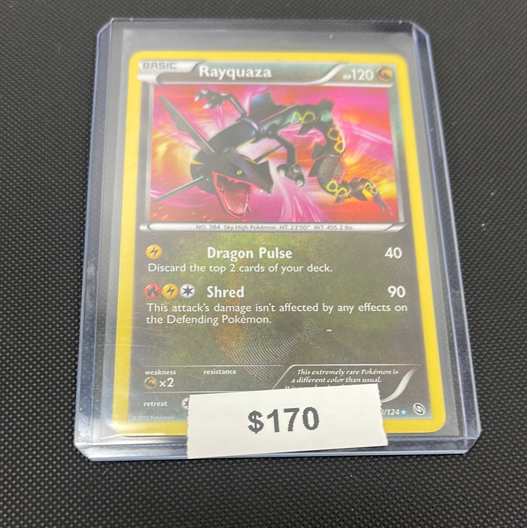 Pokémon Rayquaza Dragons Exalted Secret Rare 128/124 – Grail Collectibles AZ