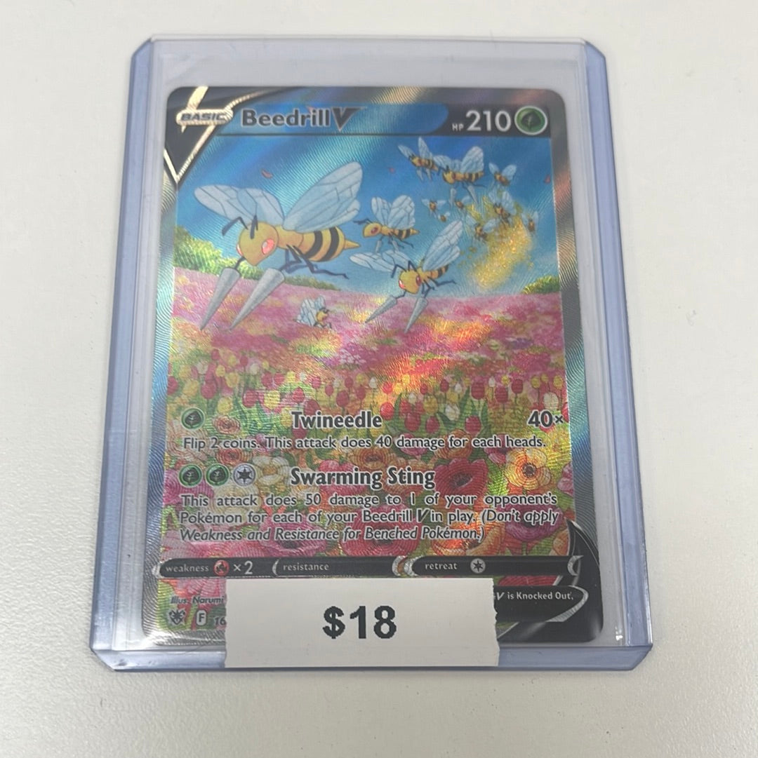 Pokmon Beedrill V Astral Radiance Alt Art 161/189 Grail Collectibles AZ Pokmon Beedrill V Astral Radiance Alt Art 161/189 Grail Collectibles AZ