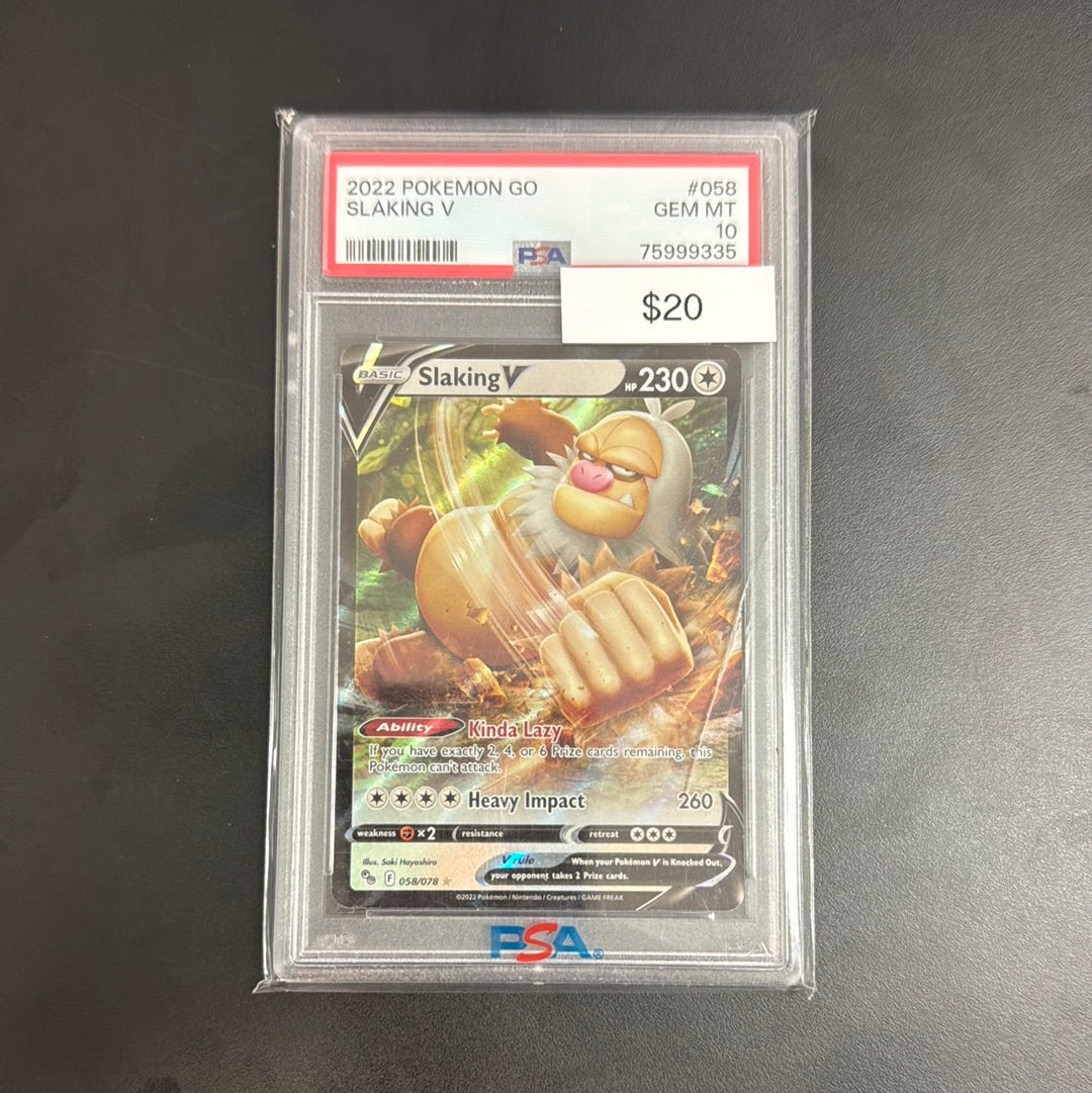 Pokémon GO Slaking V PSA 10 – Grail Collectibles AZ