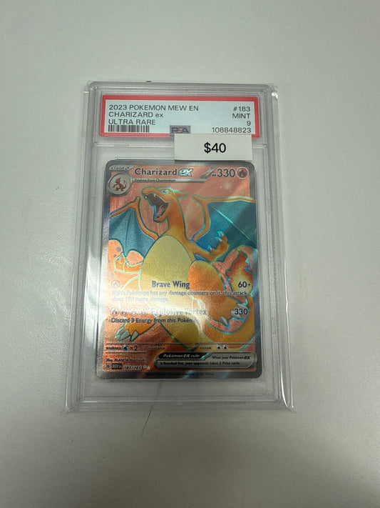 151 Charizard Ex Full Art #183/165 PSA 9