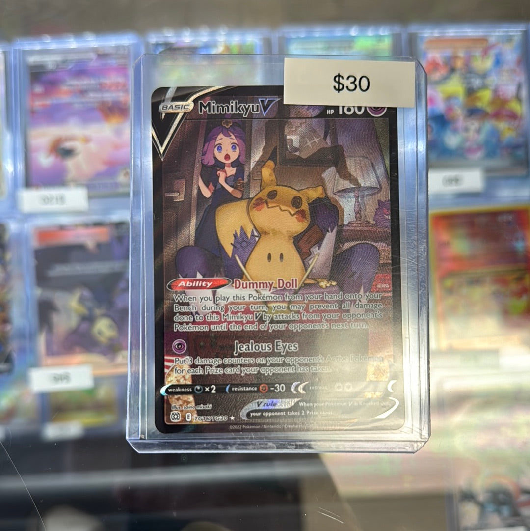 Pokmon Mimikyu V TG16/TG30 Grail Collectibles AZ Pokmon Mimikyu V TG16/TG30 Grail Collectibles AZ