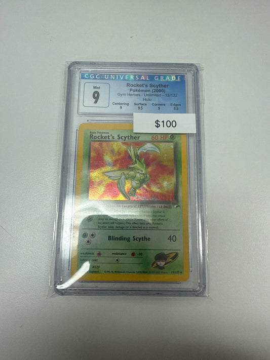 Team Rocket Rocket’s Scyther Holo #13/132 CGC 9