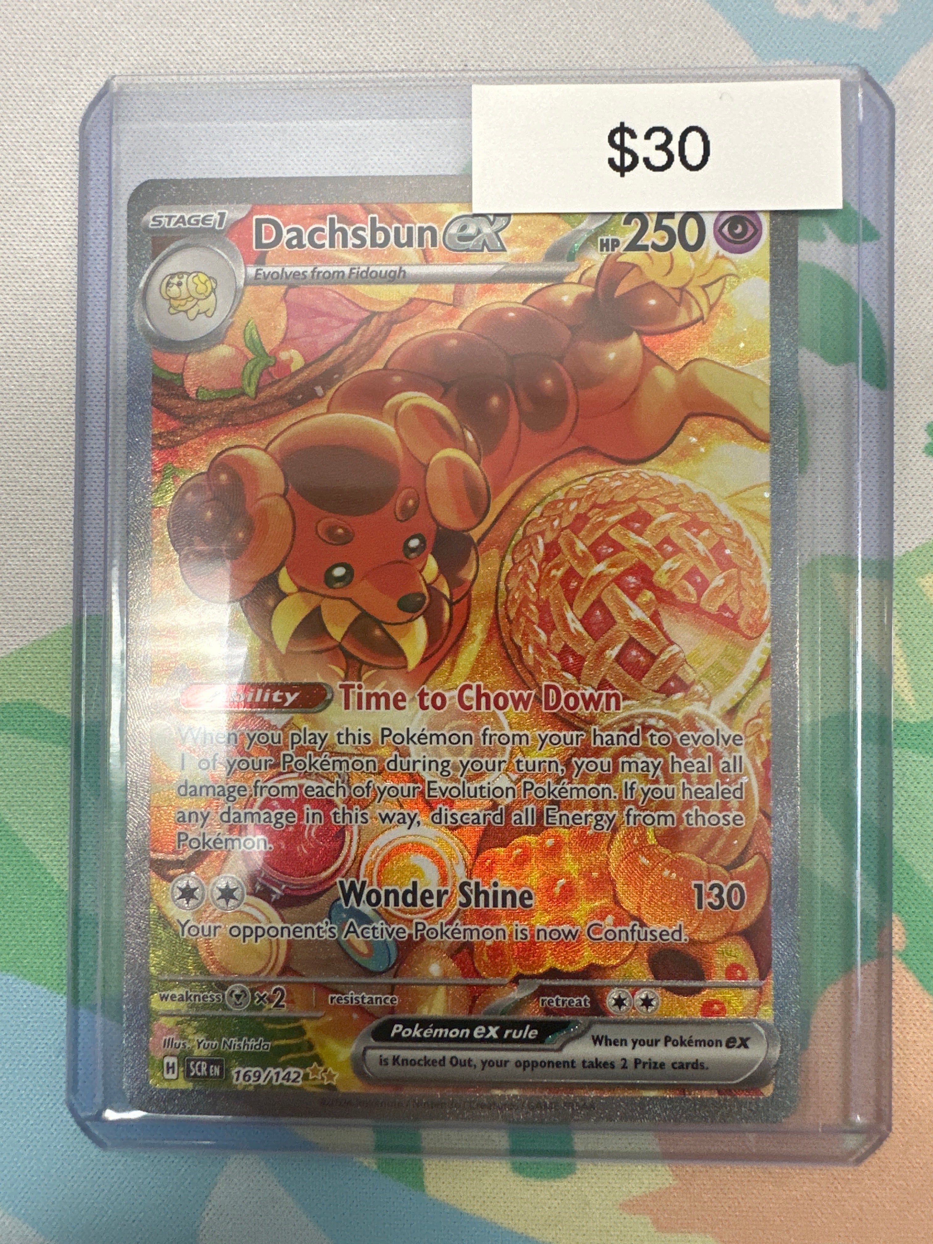 Pokemon Dachsbun ex 169/142