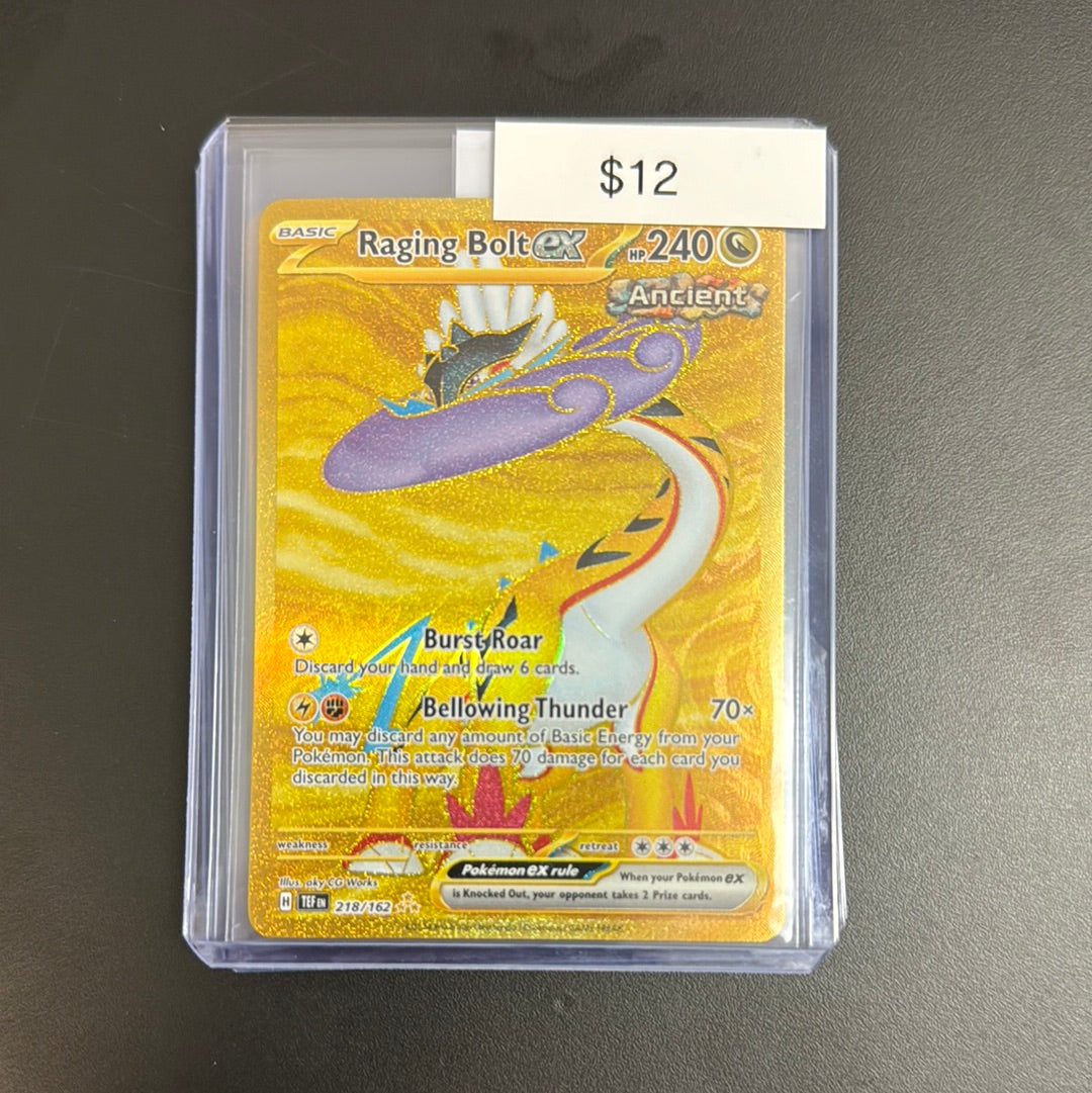 Pokmon Raging Bolt EX 218/162  Grail Collectibles AZ
