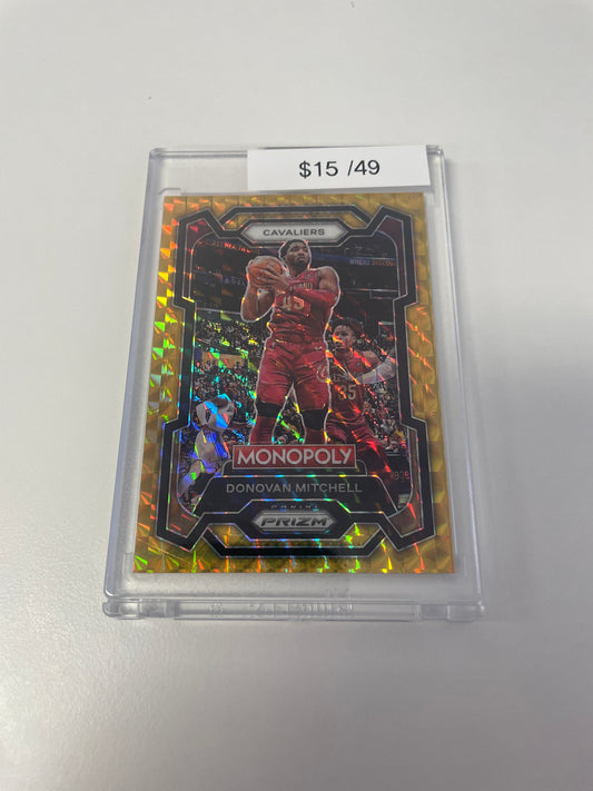 Prizm Monopoly Donovan Mitchell Gold /49 #19