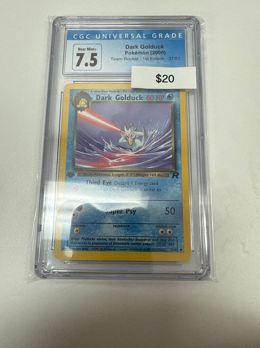 Team Rocket Dark Golduck 1st Ed #37/82 CGC 7.5