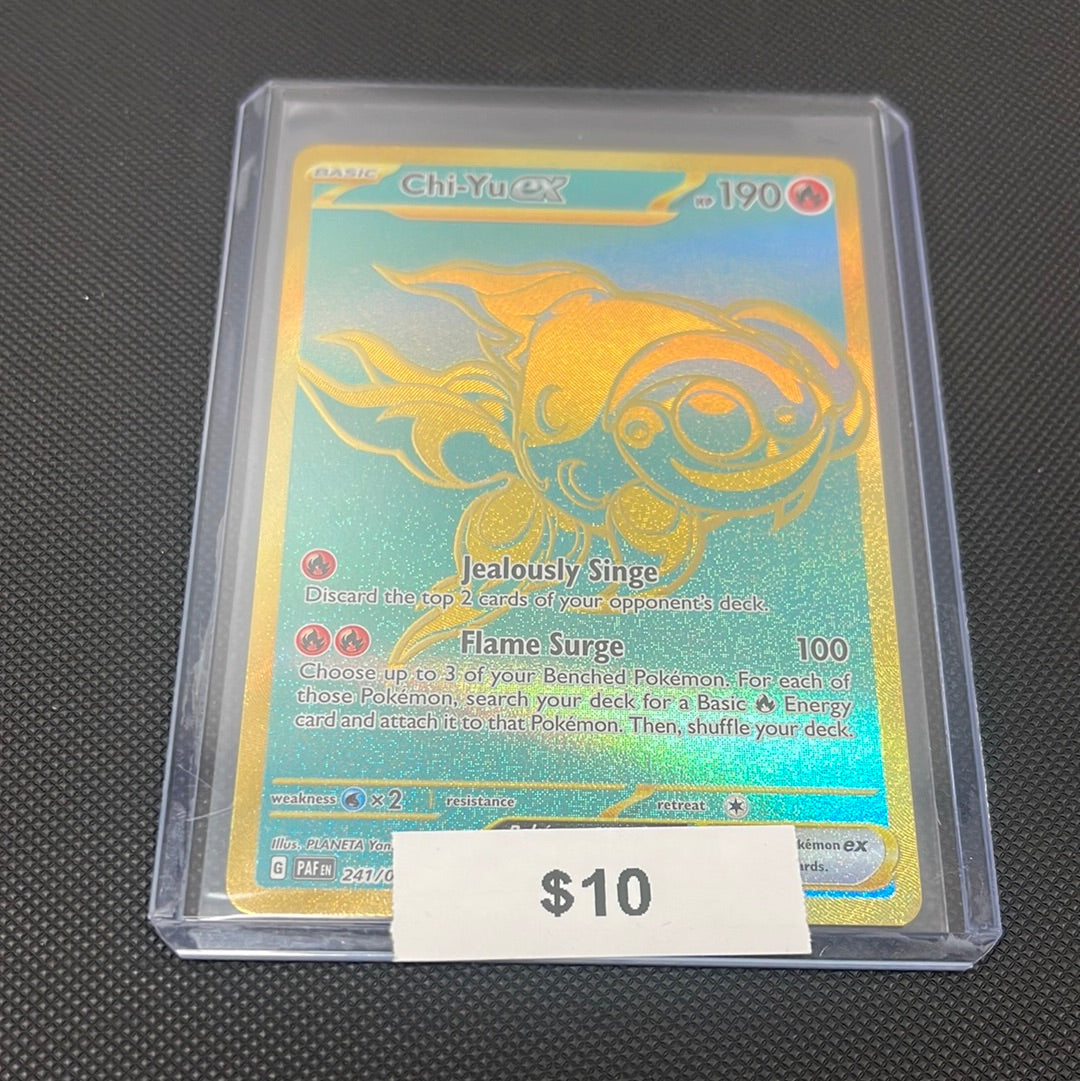 Pokmon Chi-Yu ex Paldean Fates 241/091 Grail Collectibles AZ Pokmon Chi-Yu ex Paldean Fates 241/091 Grail Collectibles AZ