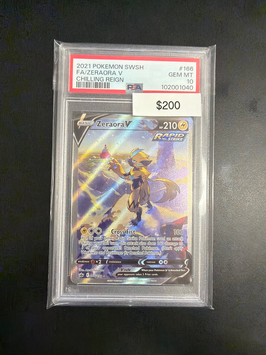Pokemon Zeraora V PSA 10