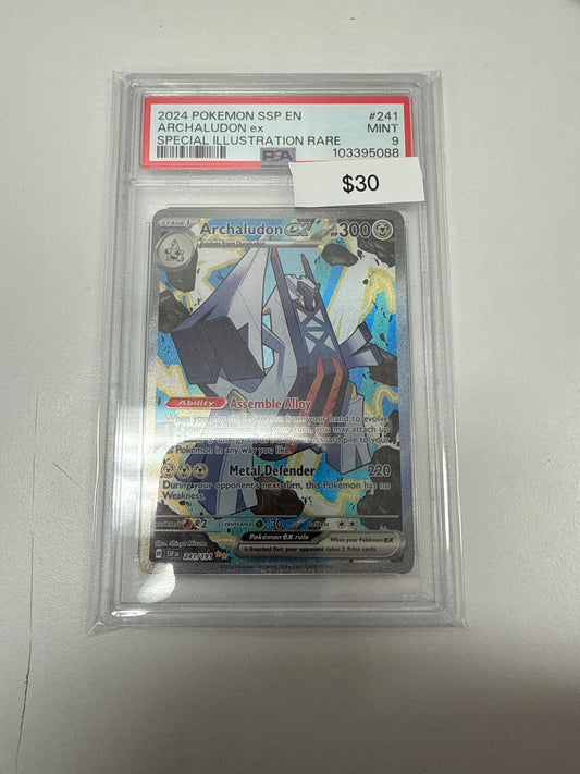 Surging Sparks Archaludon Ex #241/191 PSA 9