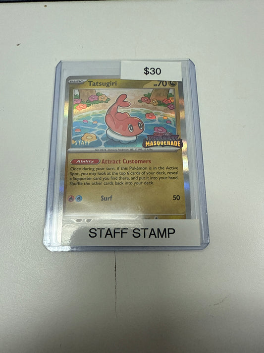 Twlight Masquerade Tatsugiri Staff Stamp #118