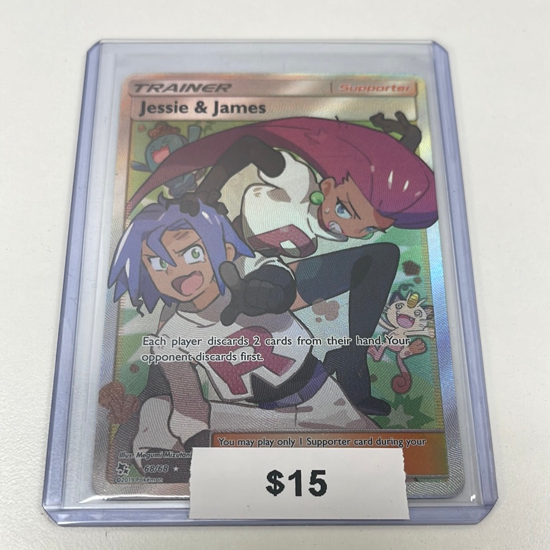 Pokmon Jessie & James Hidden Fates Full Art 68/68 Grail Collectibles AZ Pokmon Jessie & James Hidden Fates Full Art 68/68 Grail Collectibles AZ