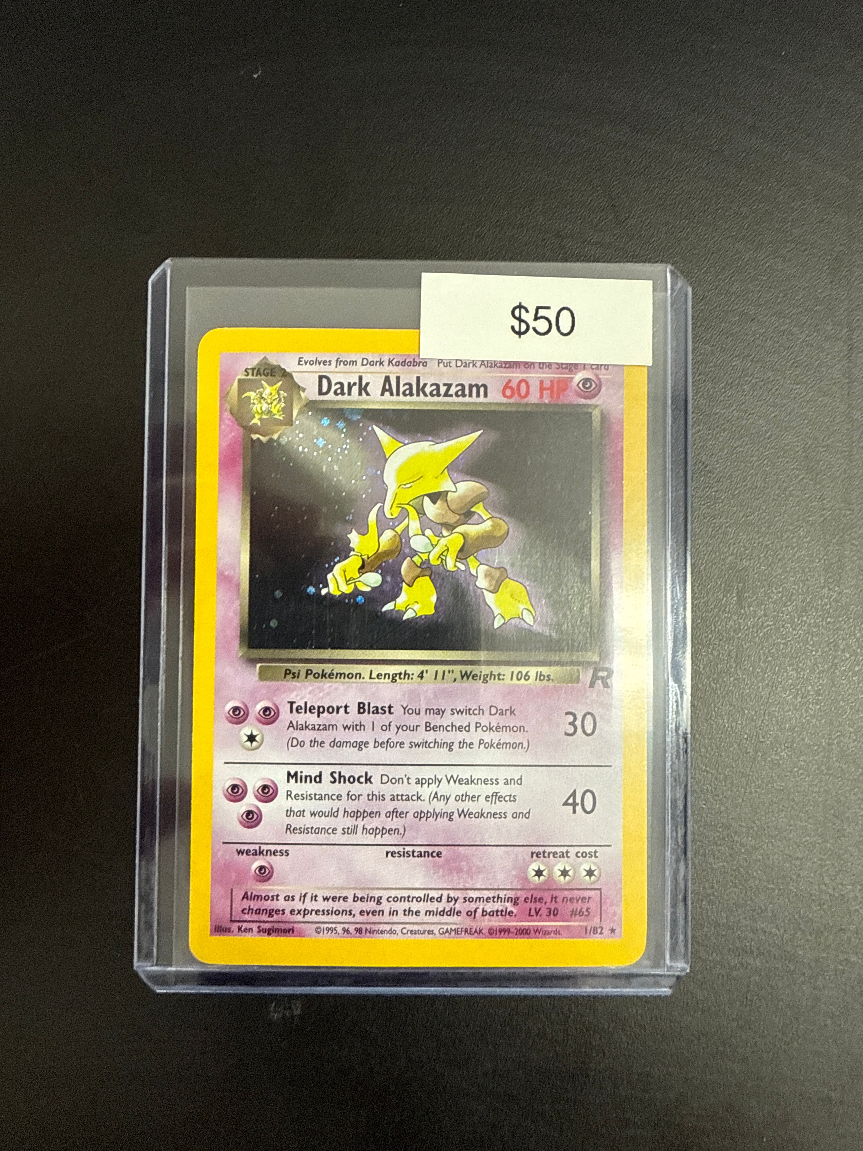 Pokmon Dark Alakazam 1/82 Grail Collectibles AZ Pokmon Dark Alakazam 1/82 Grail Collectibles AZ