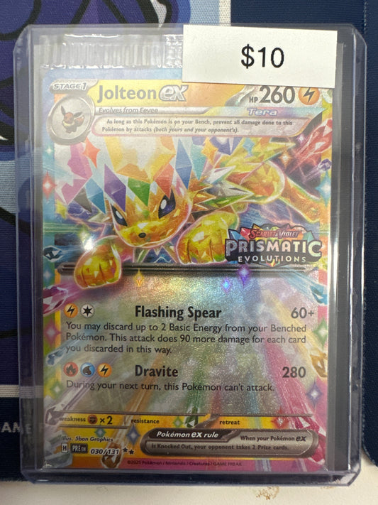 Prismatic Evolutions Jolteon Ex Surprise Box Stamp 030/131