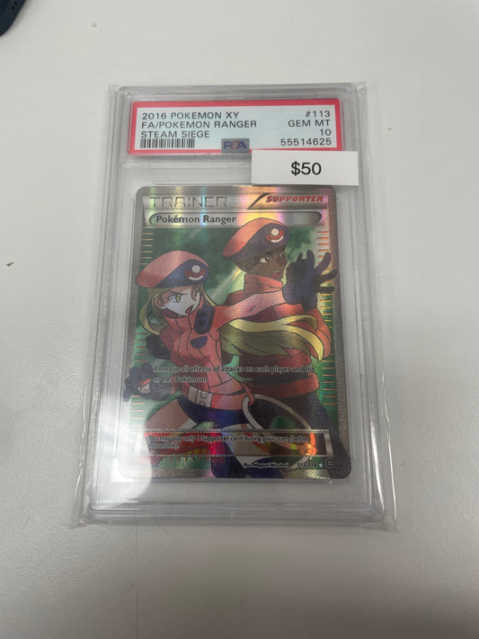 Pokemon XY Pokemon Ranger Trainer #113/114 PSA 10