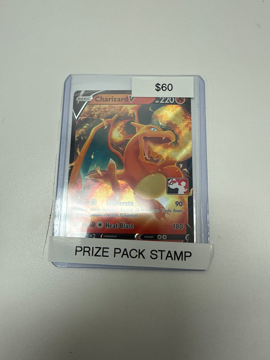 Prize Pack Stamp Charizard V #017/172