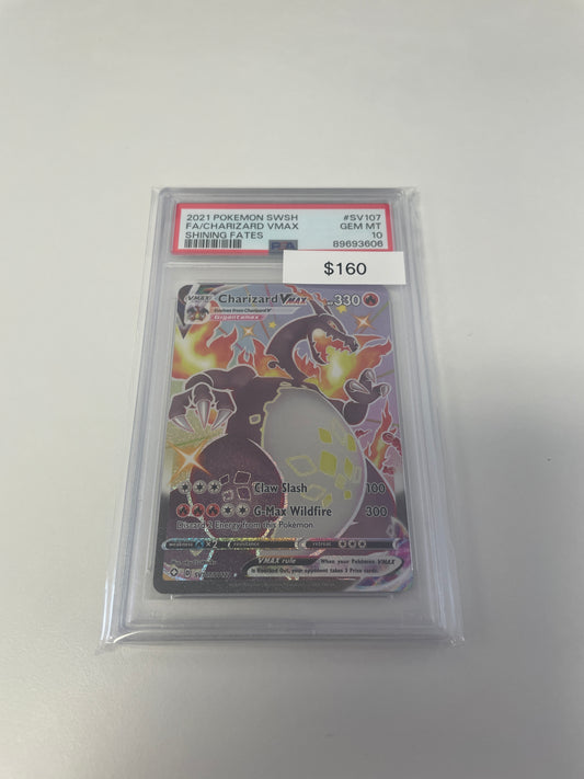 Shining Fates Charizard Vmax #SV107 PSA 10