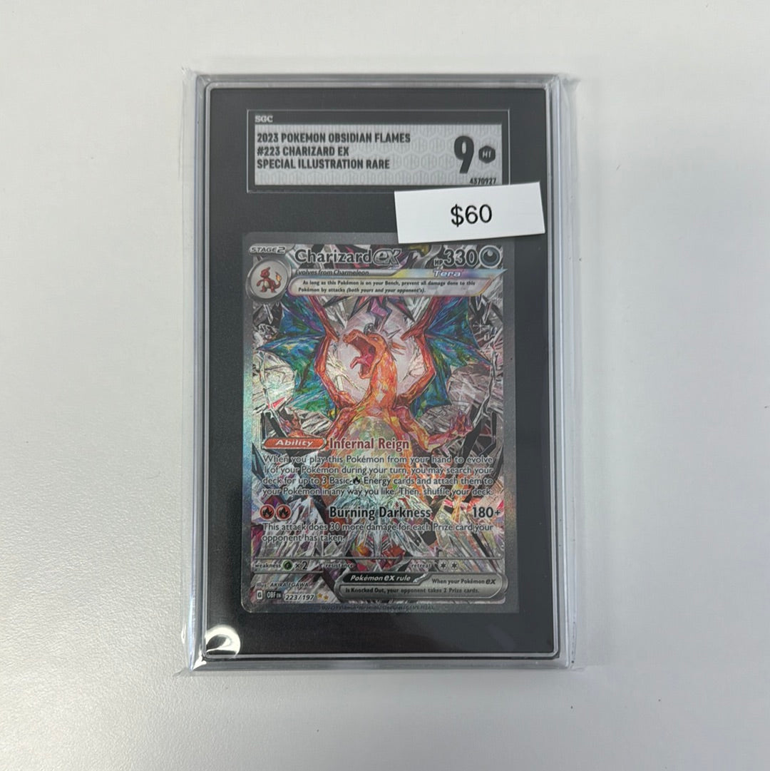 Pokémon Obsidian Flames Charizard Ex SGC 9 – Grail Collectibles AZ