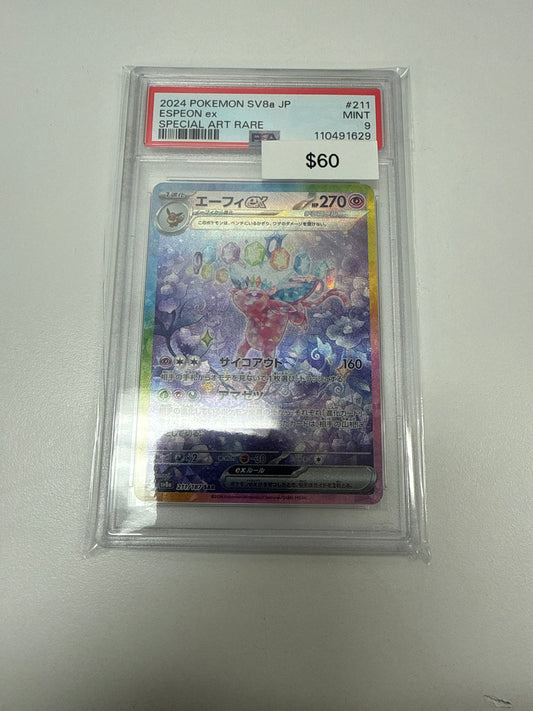 Terrestrial Festival Espeon Ex Alt Art #211/197 PSA 9