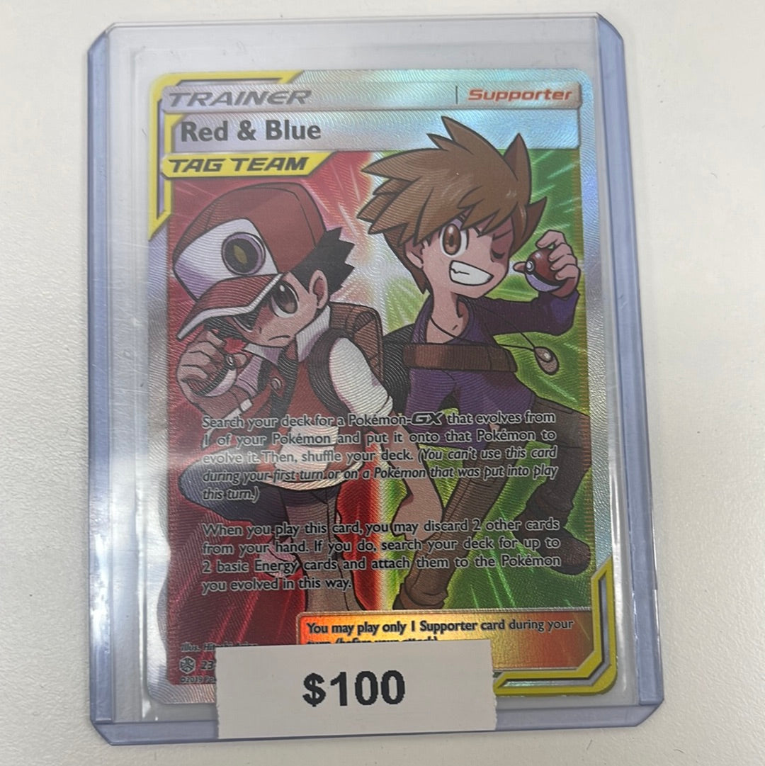 Pokmon Red & Blue Cosmic Eclipse Tag Team Full Art 234/236 Pokmon Red & Blue Cosmic Eclipse Tag Team Full Art 234/236