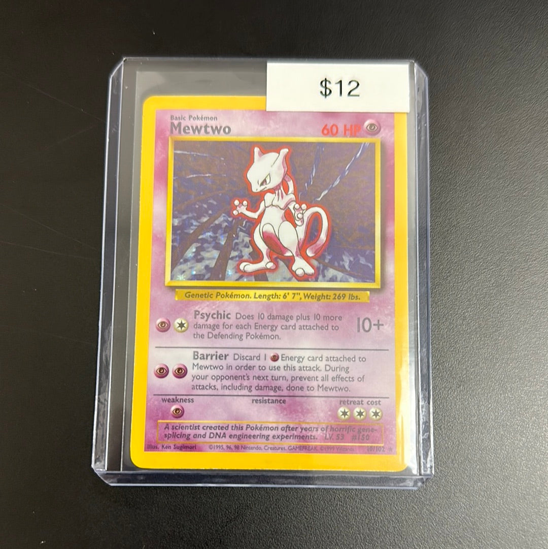 Pokémon Base Set Mewtwo Holo 10/102 – Grail Collectibles AZ