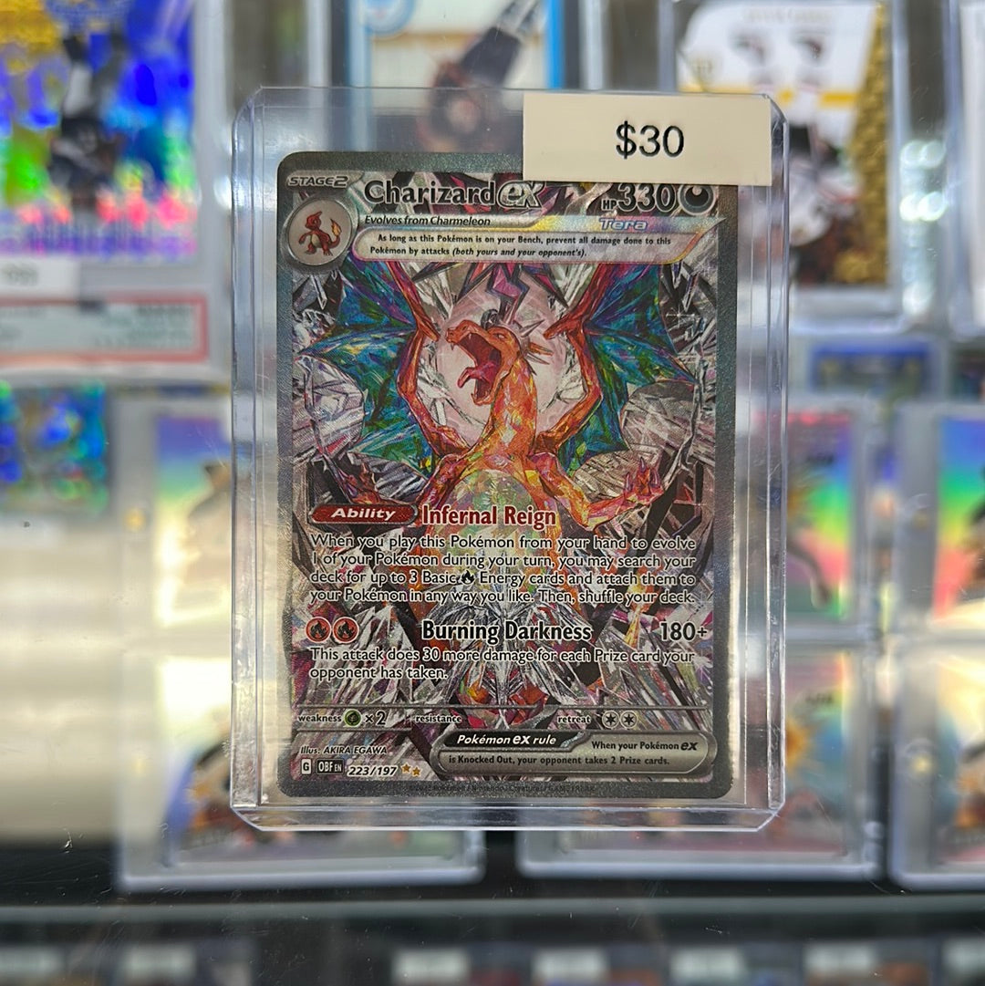 pokemon obsidian flames charizard card Pokémon Obsidian Flames Charizard 223/197 – Grail Collectibles AZ