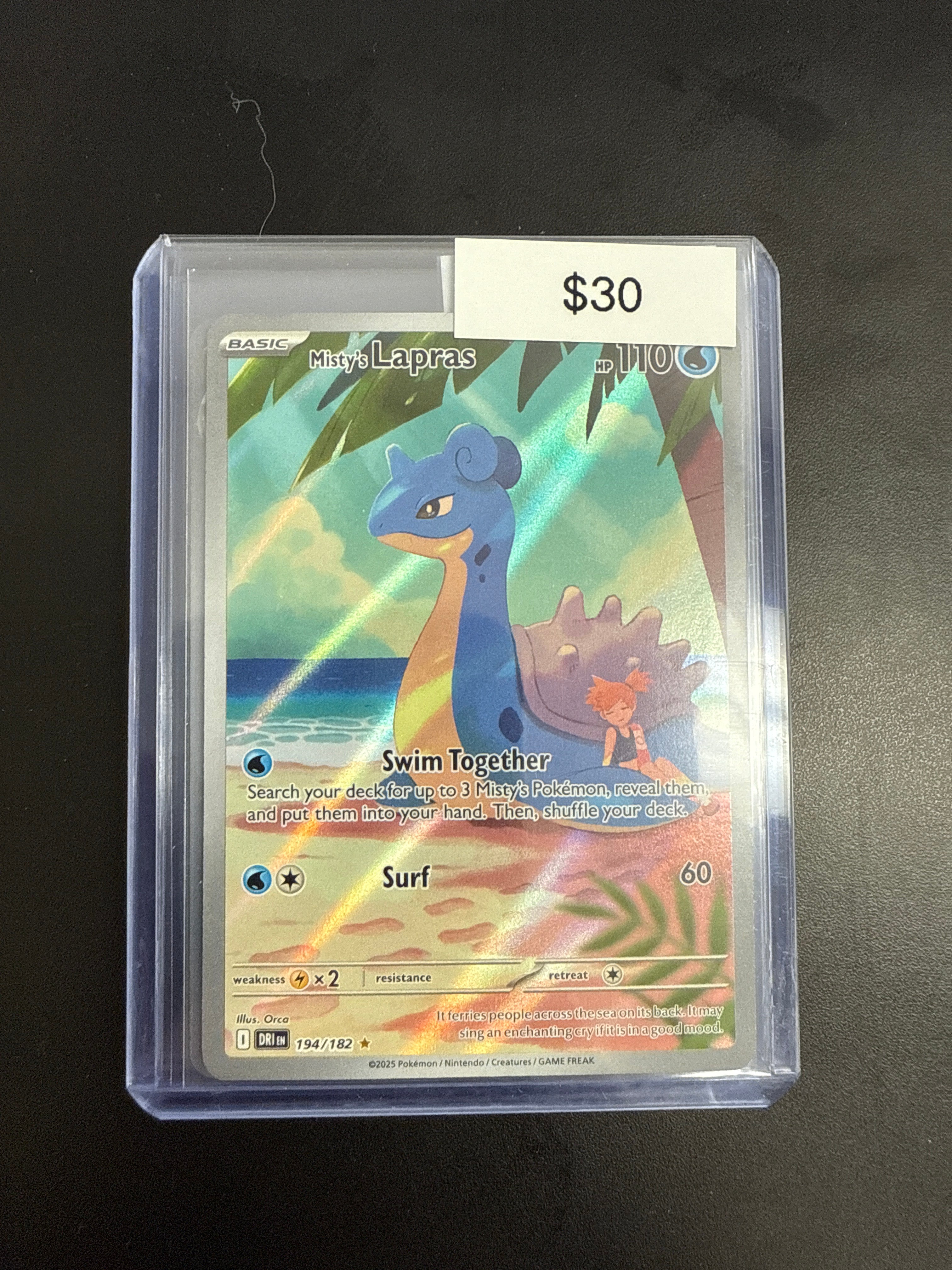 Pokmon Misty's Lapras 194/182 Grail Collectibles AZ Pokmon Misty's Lapras 194/182 Grail Collectibles AZ