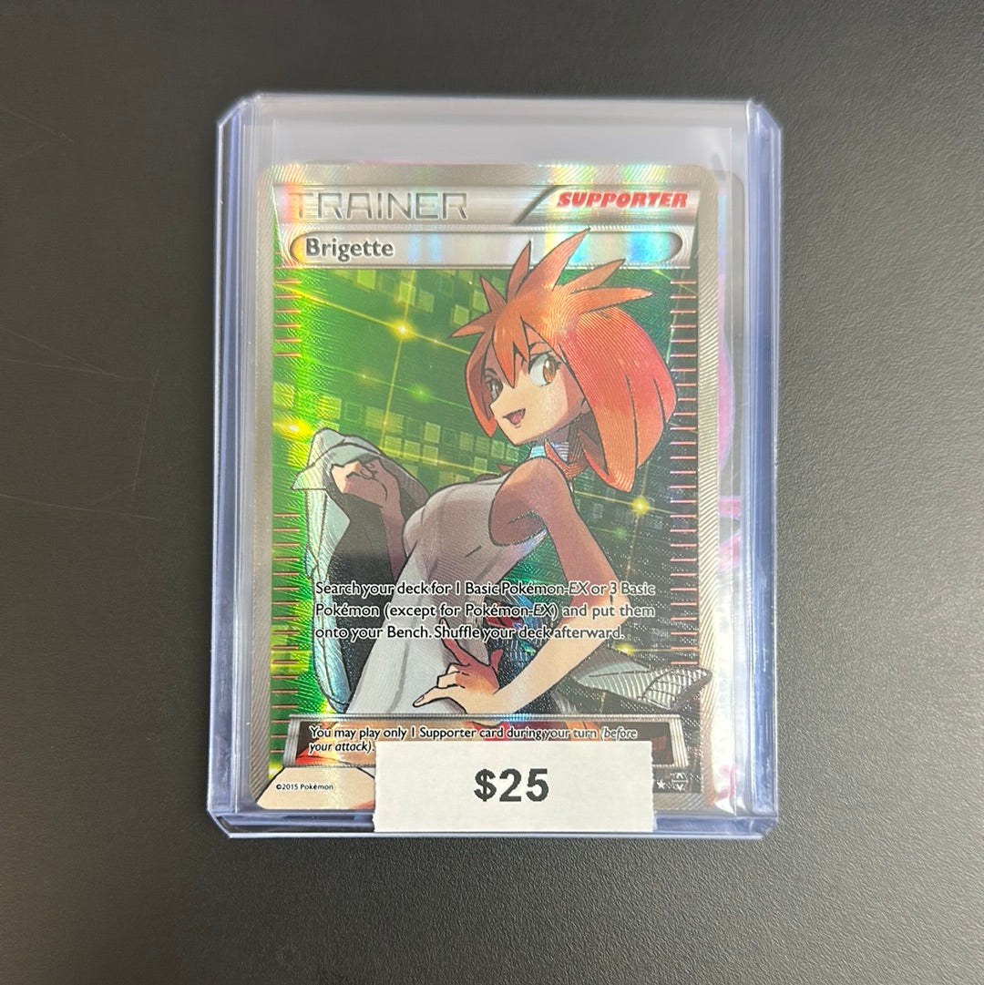brigette pokemon card full art Pokemon X & Y BREAKthrough Single Card Ultra Rare Brigette #161