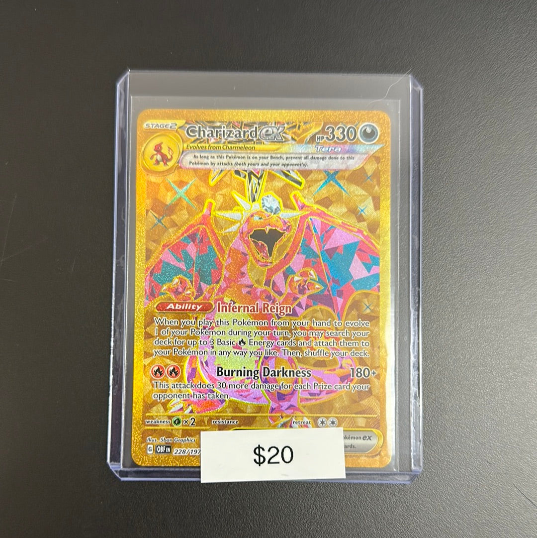 Charizard ex - 228/197 CGC 10 Obsidian Flames Gold Pokemon - GEM MT Charizard ex - 228/197 CGC 10 Obsidian Flames Gold Pokemon - GEM MT