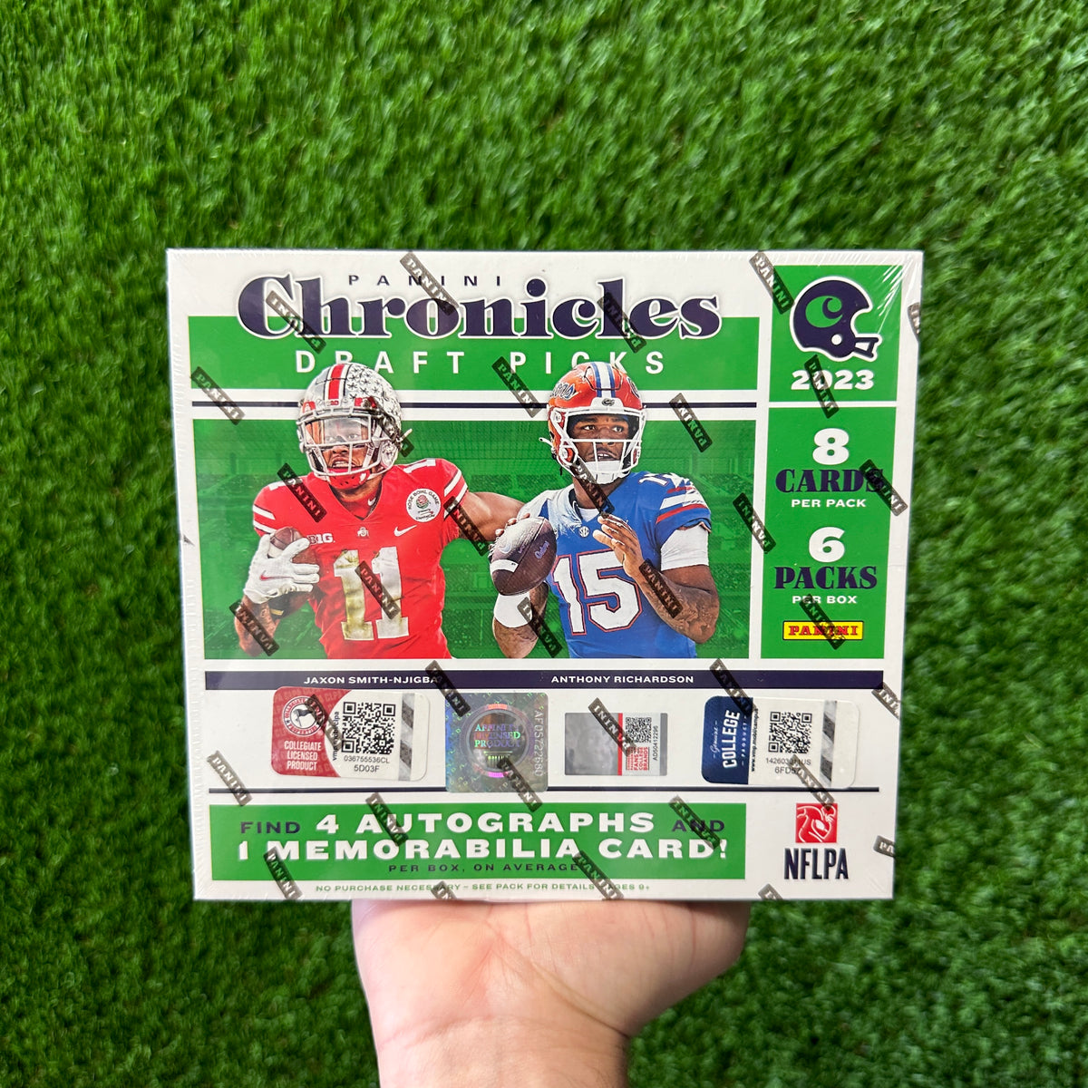 2023 Panini Chronicles Draft Picks Football 15 Card Jumbo Value Pack