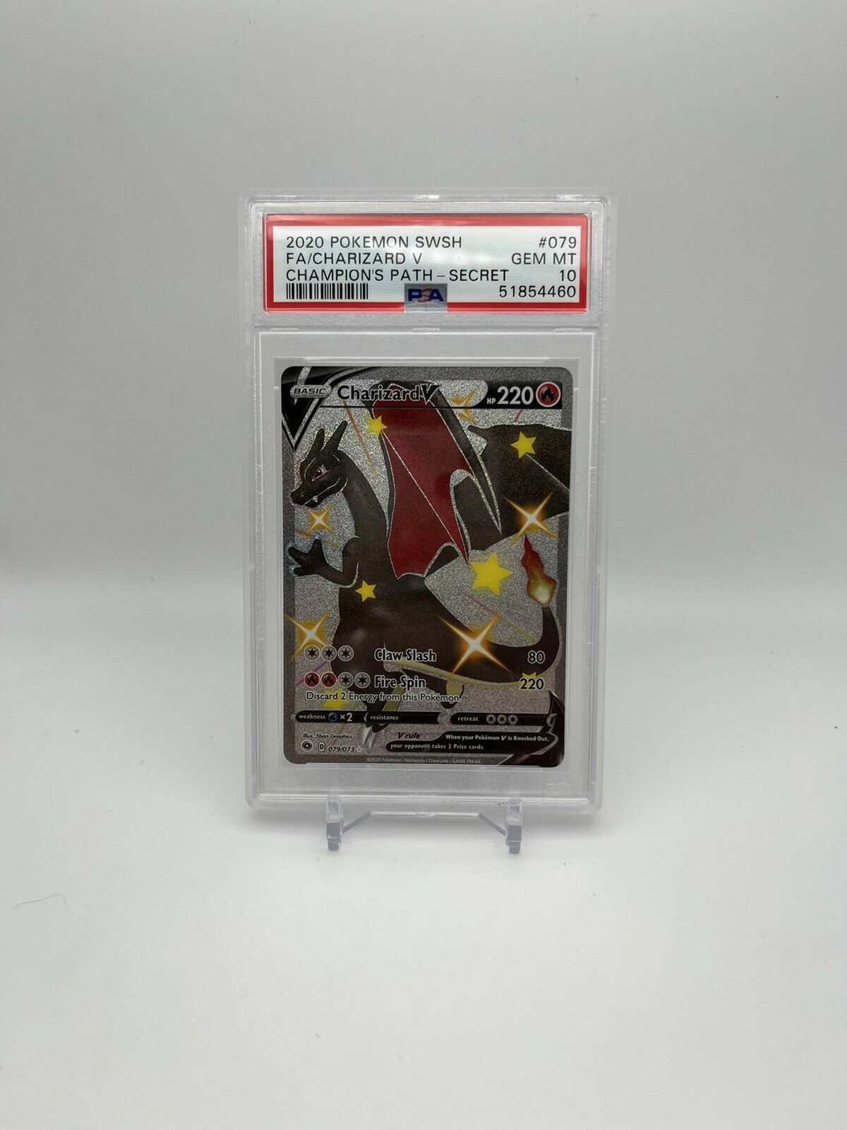 Pokemon Champions Path Charizard V Secret Rare Shiny 079/073 PSA 10 Ge Grail Collectibles AZ Pokemon Champions Path Charizard V Secret Rare Shiny 079/073 PSA 10 Ge Grail Collectibles AZ