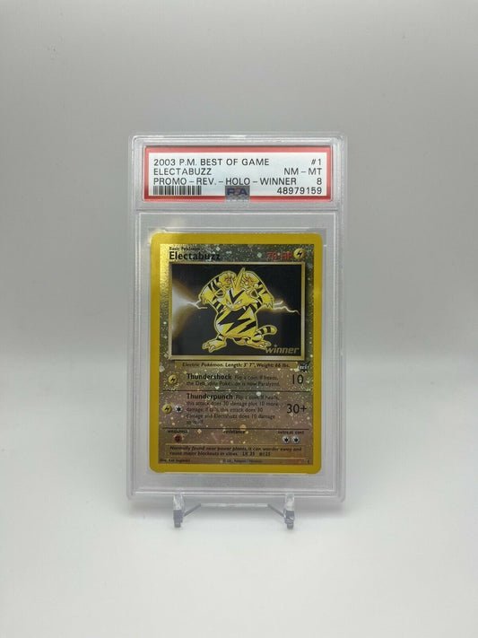 PSA 8 NM - MT 2003 P.M. Best of Game Electabuzz Promo - Reverse - Holo #1