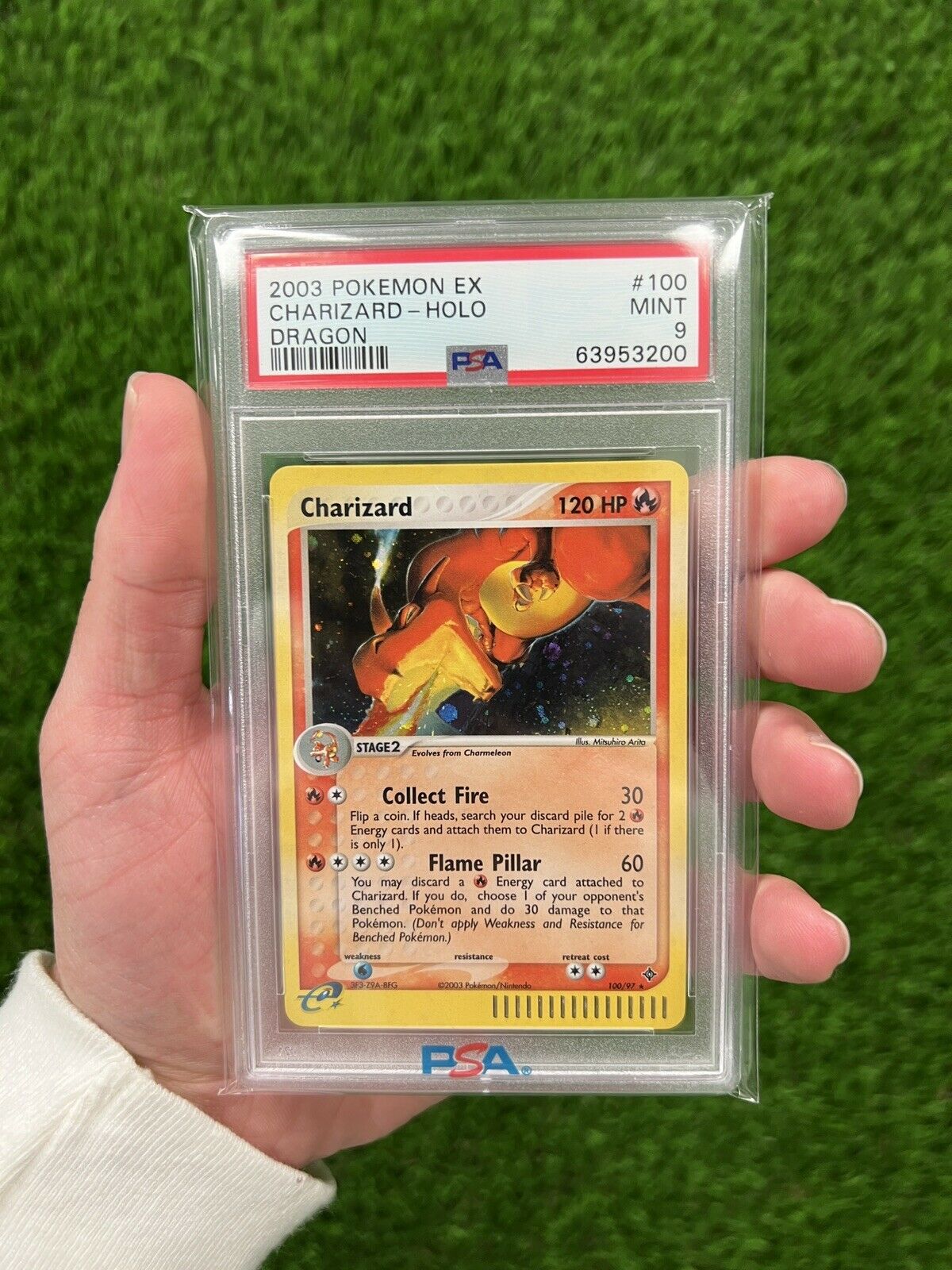 2003 charizard pokemon card 2003 Pokemon Dragon EX Charizard Secret 100/97 PSA 9 *FREE NEXT DAY AI – Grail Collectibles AZ