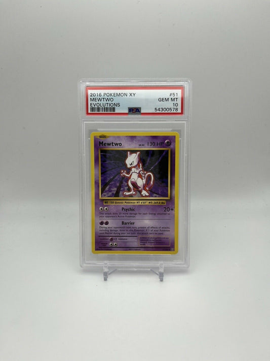 PSA 10 2016 Pokemon XY MEWTWO #51 XY Evolutions GEM MINT