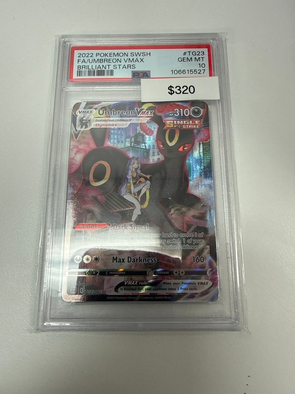 Pokemon Umbreon Vmax #tg23/tg30 PSA 10