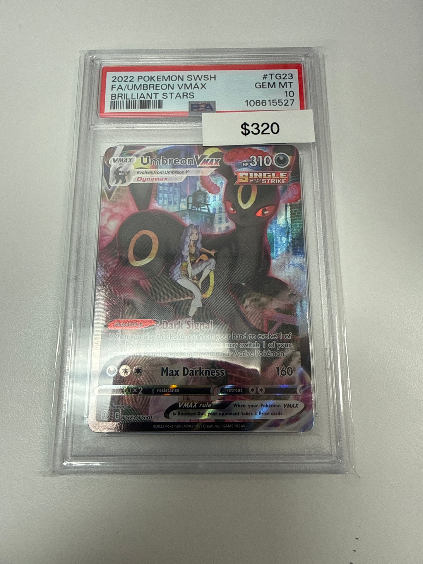 Pokemon Umbreon Vmax #tg23/tg30 PSA 10
