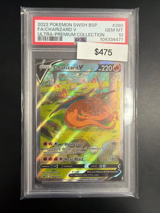 2022 Pokémon Promo Charizard V SWSH260 PSA 10