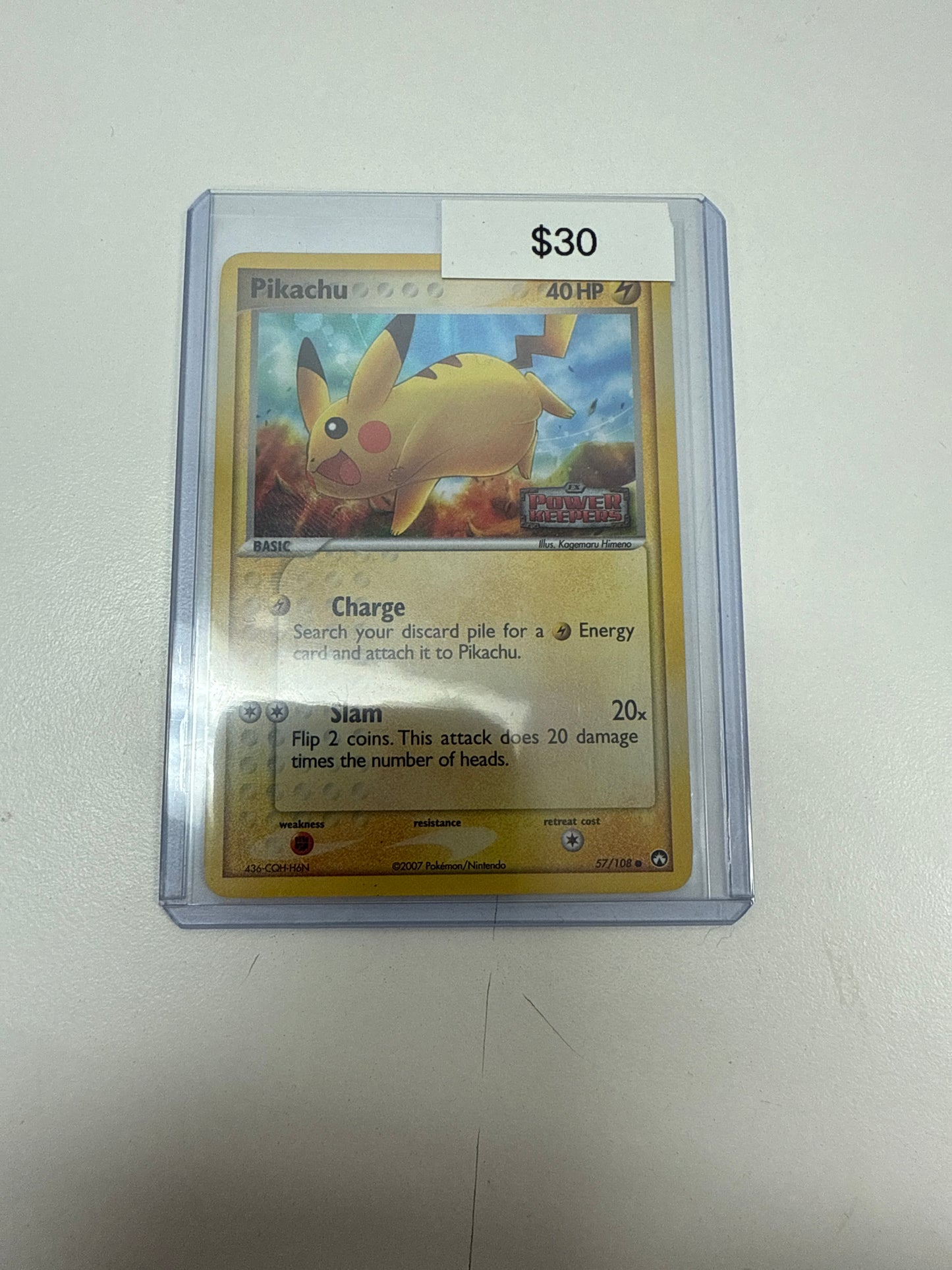 Power Keepers Pikachu Stamped
