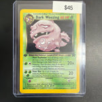 Pokemon Dark Weezing Rocket 14/82 1st Ed. NM