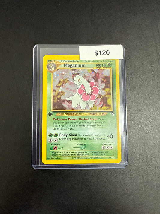 Pokémon Meganium 10/111 1st Ed.