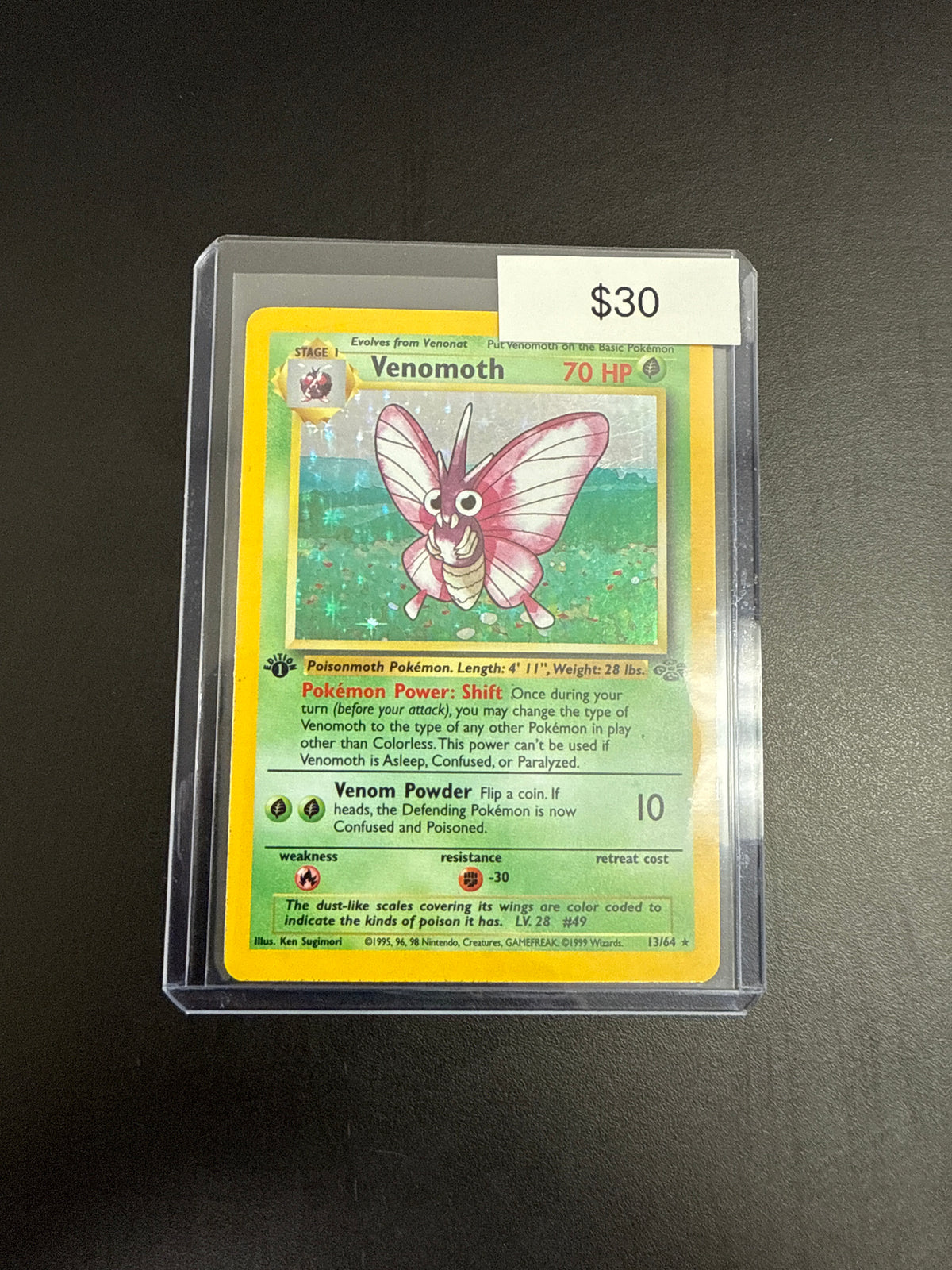 Pokémon Venomoth 13/64 1st Ed.