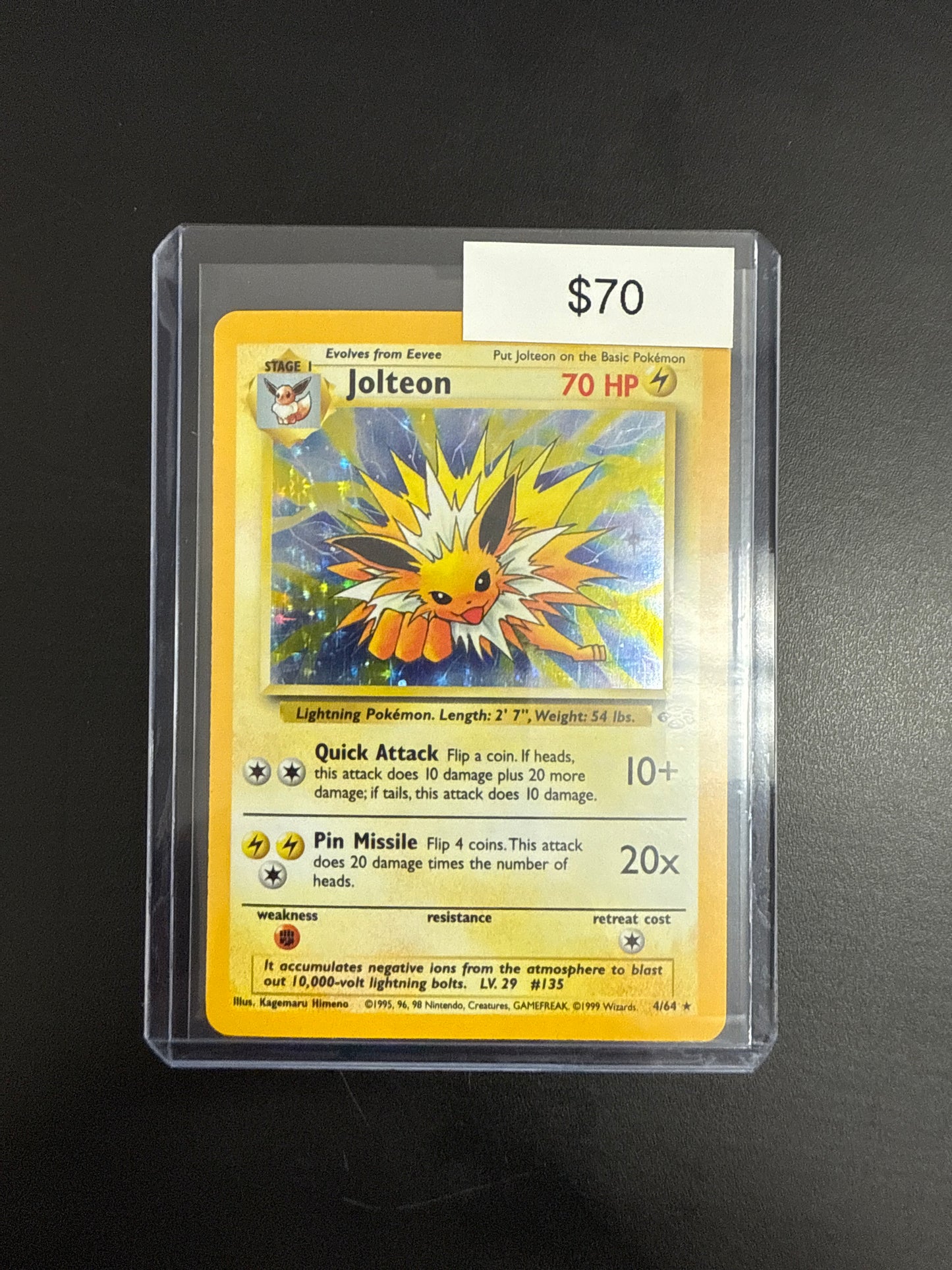 Pokémon Jolteon Holo 4/64