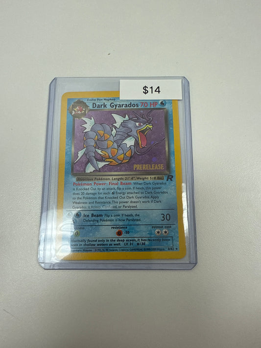Pokémon Rocket Dark GYARADOS Pre Release 8/82